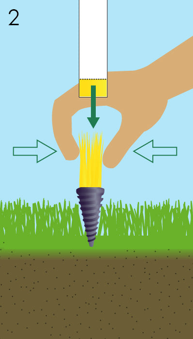 Step2 Installation of Plifix Grass Tufts