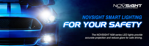 H11)NovSight A500-N39 2 pièces 72W DC9-32V paire de phares de voiture  ampoule LED