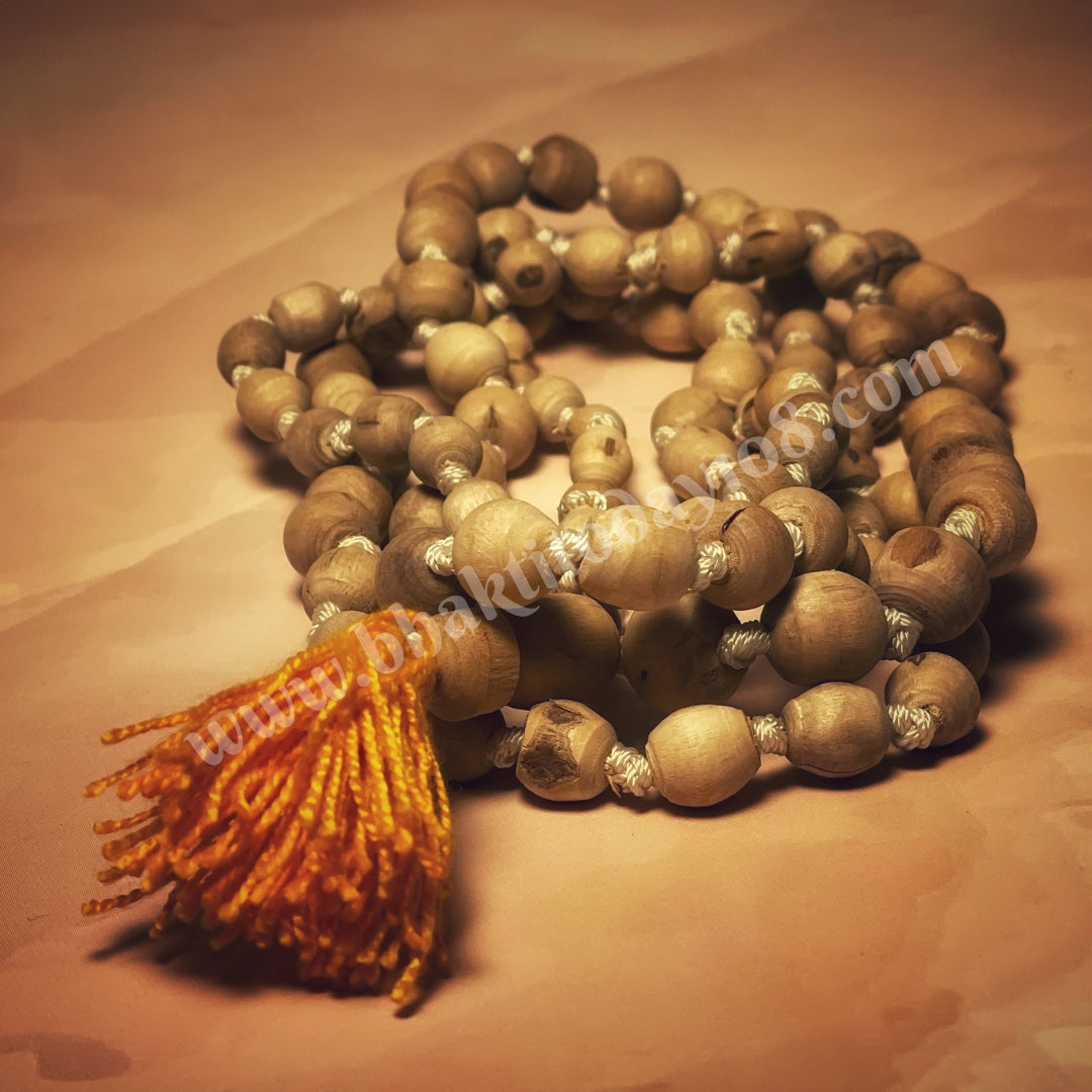 DruArts Tulsi Jaap Mala-108 Beads Rosary Basil-Tulsi for Jap/Tulsi