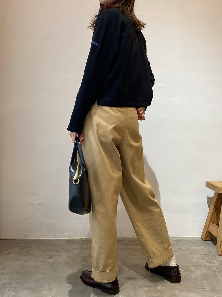 natiam high waist tuck chino ハイウエストタックチノ