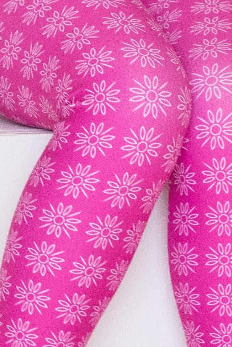 Buy Babyoye Full Length Polka Dot Print Leggings Pink for Girls