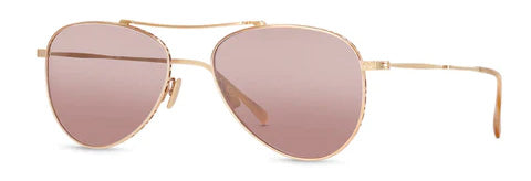 Mr. Leight Rose Gold Aviator Sunglasses