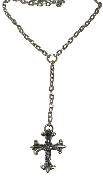 na-664.TRAVIS WALKER DOUBLE SKULL CROSS-