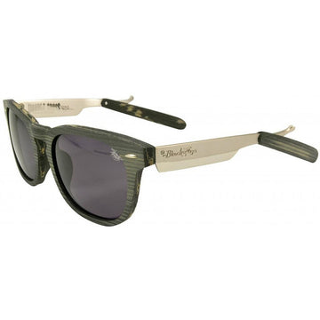 BLACK FLYS -  "RAZOR" Sunglasses By Double Cross in Grey Wood