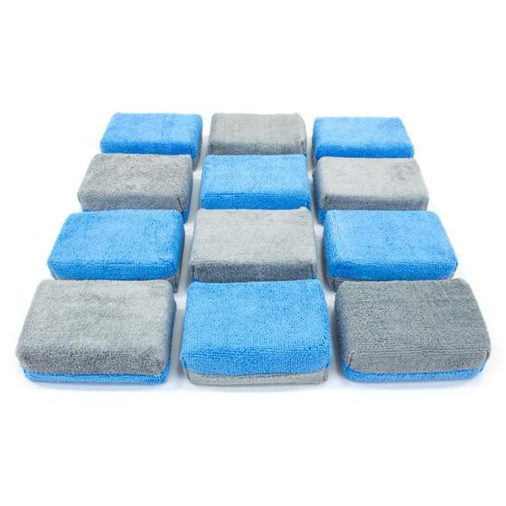 Autofiber Thick Microfiber Coating Applicator Sponge with Plastic Barrier