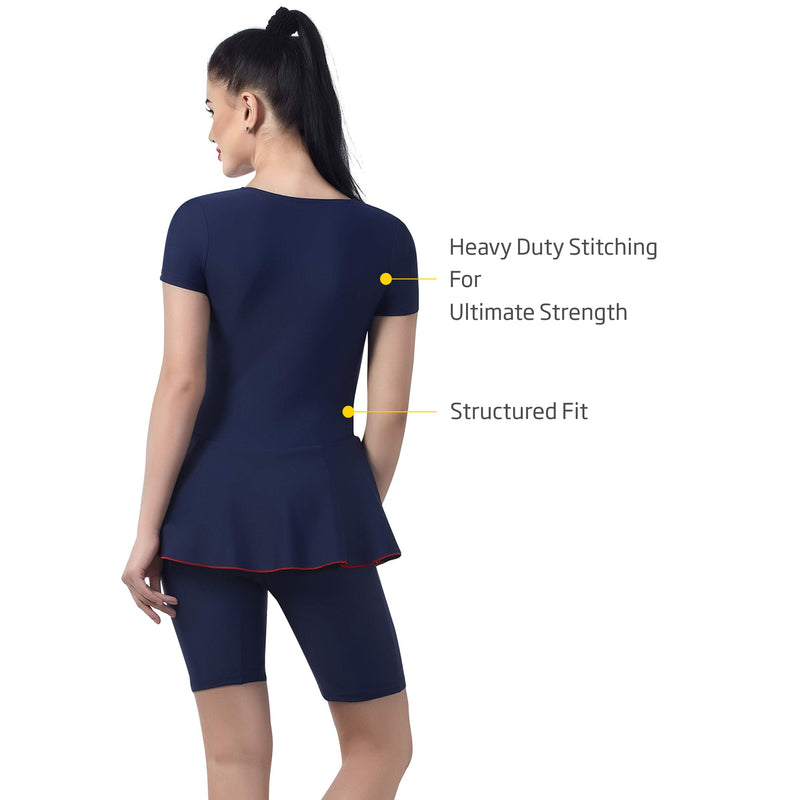 Veloz The Boost Semi HI-Neck with Zip XtraLife Lycra®  Swim Dress