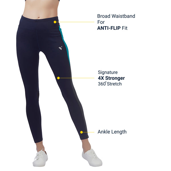Align (Dual Pocket) Women 3/4TH LEGGING (Firm Waistband with hydro-dry –  Veloz