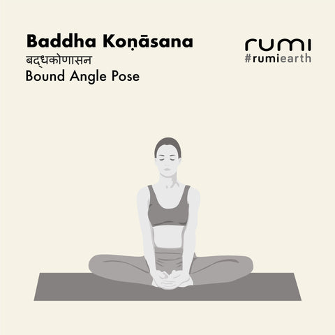 BADDHA KOṆĀSANA (バウンド アングル ポーズ)