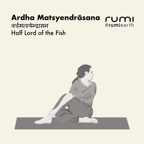 ARDHA MATSYENDRĀSANA (半分の魚の王 / 座位の脊柱をねじるポーズ)