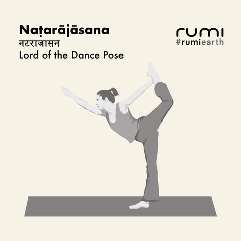 NAṬARĀJĀSANA (ダンスの主のポーズ)