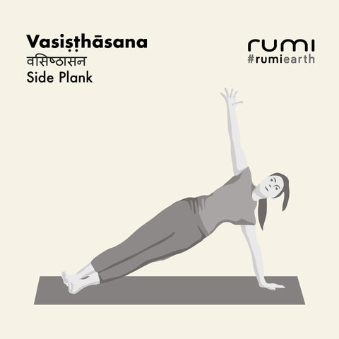 VASIṢṬHĀSANA (横板のポーズ)