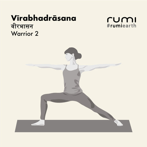 Vīrabhadrāsana 2 (Warrior 2)