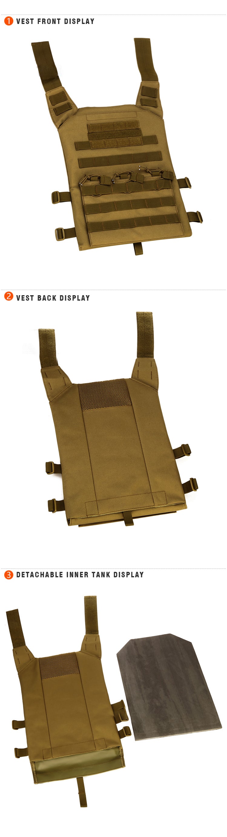 2022 Tactical vest  body armor training load-bearing equipment
