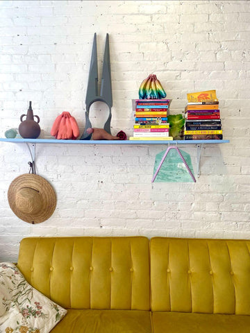 Gracelee's studio space is bright + cheery 