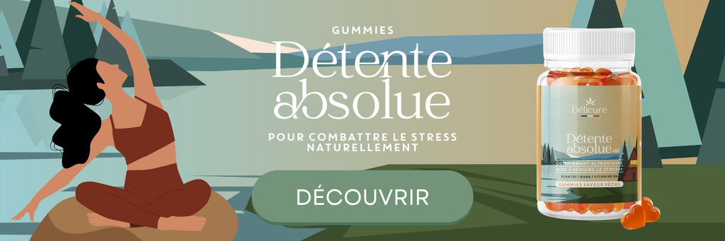 Soulagez votre stress naturellement grâce à nos gummies Détente aboslue !