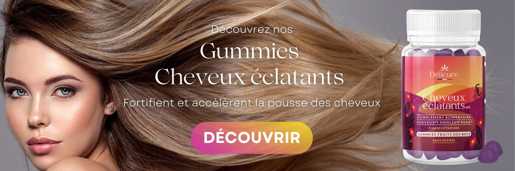 Commandez votre cure Cheveux Eclatants de Délicure pour avoir des cheveux plus longs et plus forts !