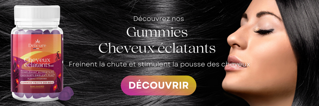 Découvrez nos gummies cheveux pour freiner la perte capillaire !