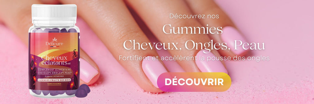 Découvrez nos gummies Cheveux éclatants pour redonner de la vigueur aux ongles !