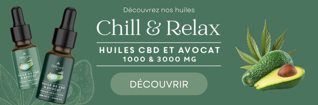 Scopri l'olio CBD biologico Chill & Relax per dire addio allo stress! È particolarmente coinvolto nella regolazione dello stress, delle emozioni e del dolore. Sebbene non possa trattare lo stress cronico o l’ansia, il CBD allevia gli effetti di questi disturbi. Riducendo lo stress, il CBD promuove una migliore qualità del sonno. Infatti, i disturbi del sonno e l’insonnia sono spesso legati allo stress. Consumare CBD prima di andare a dormire ti aiuterebbe ad addormentarti più serenamente. Quest'ultimo è efficace per alleviare lo stress temporaneo e calmare le emozioni. Per lenire i disturbi cronici da stress e ansia, è meglio optare per l'olio di CBD al 30% (3000 mg di CBD).