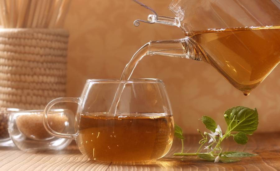 Drink herbal tea to digest well.
