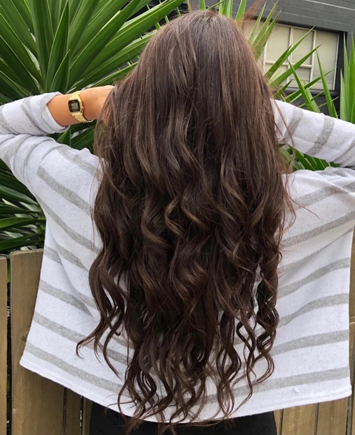 Streak Street ClipIn 18 Out Curl Dark Brown Hair Extensions With Copper  Highlights Buy Streak Street ClipIn 18 Out Curl Dark Brown Hair Extensions  With Copper Highlights Online at Best Price in