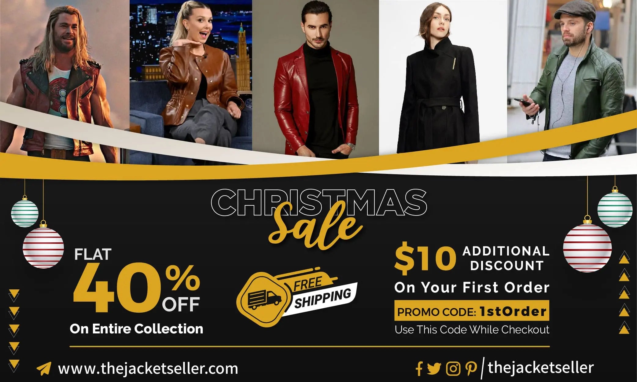 Men, Women and Celebrity Jackets on Christmas Sale