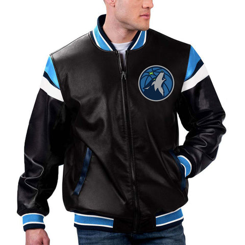 Minnesota Timberwolves NBA Team Leather Jacket by TJS in United state market