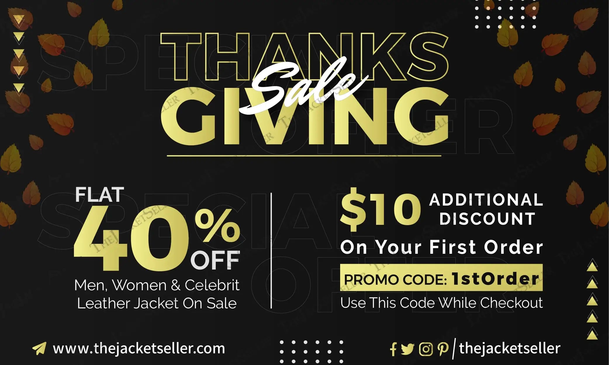 Men and women leather jackets Thanksgiving day sale by the jacket seller
