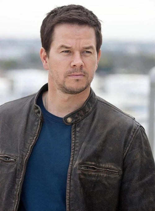 Mark Wahlberg Contraband Leather Jacket in American style
