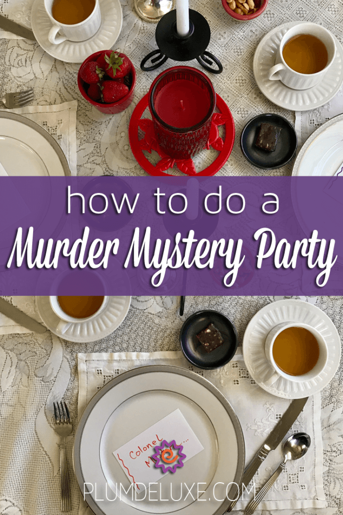 Tea Party Murder Mystery Game, Party Mystery Game
