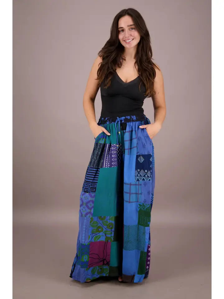 7.1.25 Pants Shante wideleg patchwork pants up to 2x