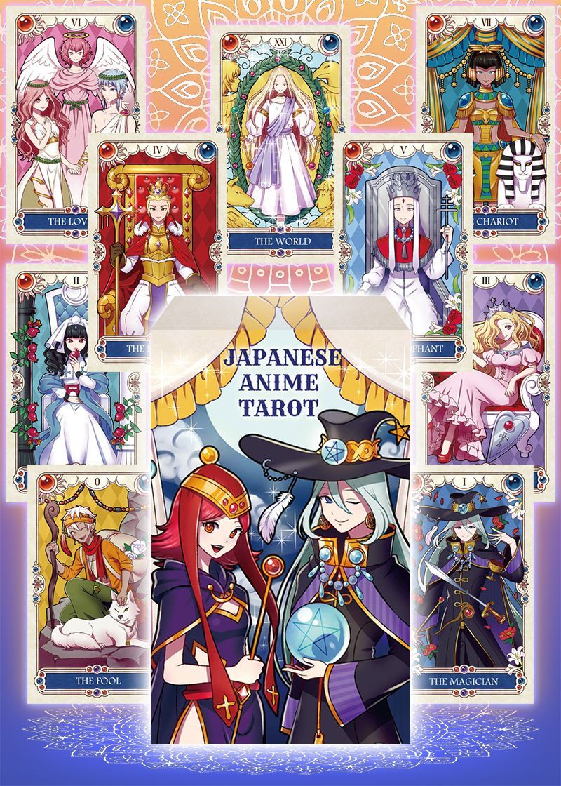 JAPANESE ANIME TAROT 【Animation, Kawaii, 78 pieces】 LUNA FACTORY