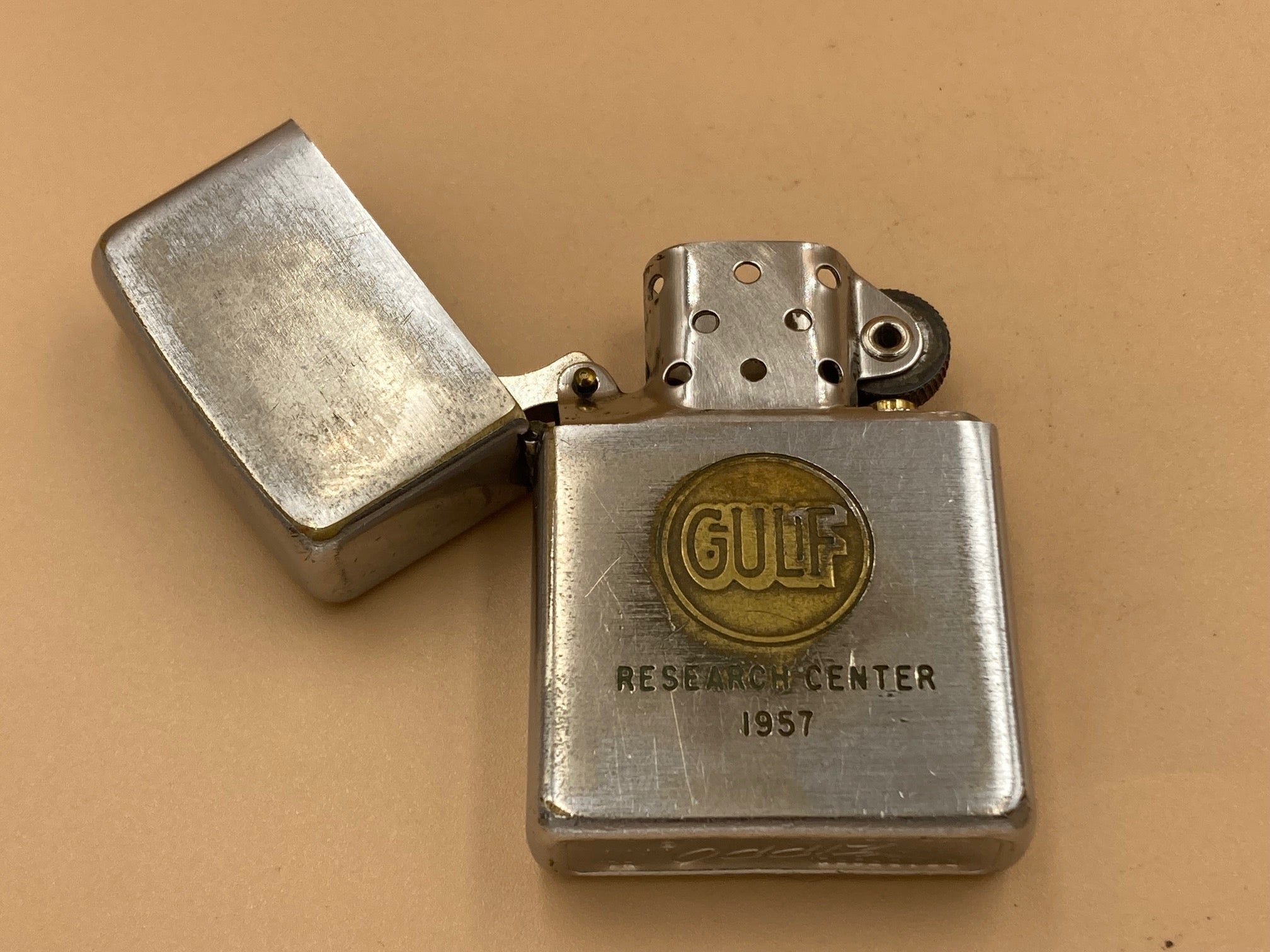 シリアルシール付 ヴィンテージZippo 1955年製 GULF ガルフ 新品