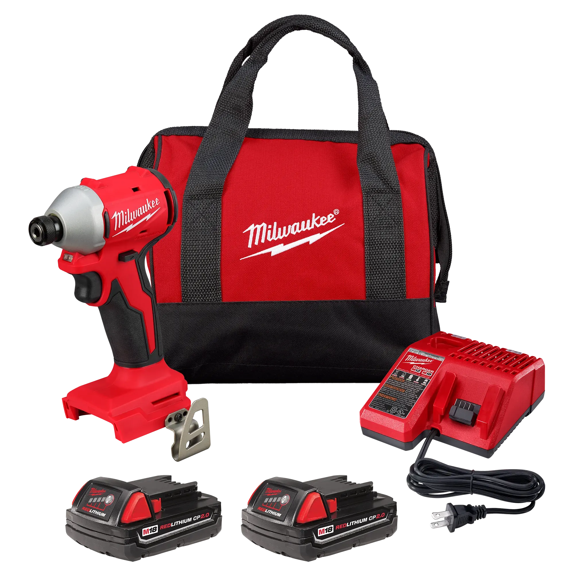 Milwaukee M18™ Compact Brushless 1/4" Hex Impact Driver Kit