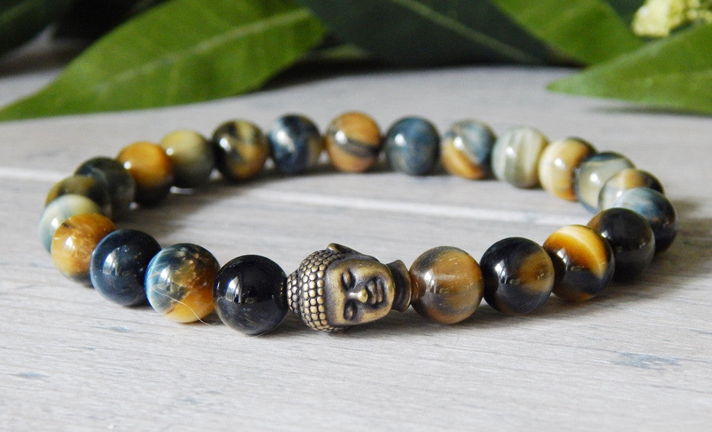 Mens Golden Tiger Eye Bracelet | by StoneRiverJewelry – Blue Stone River