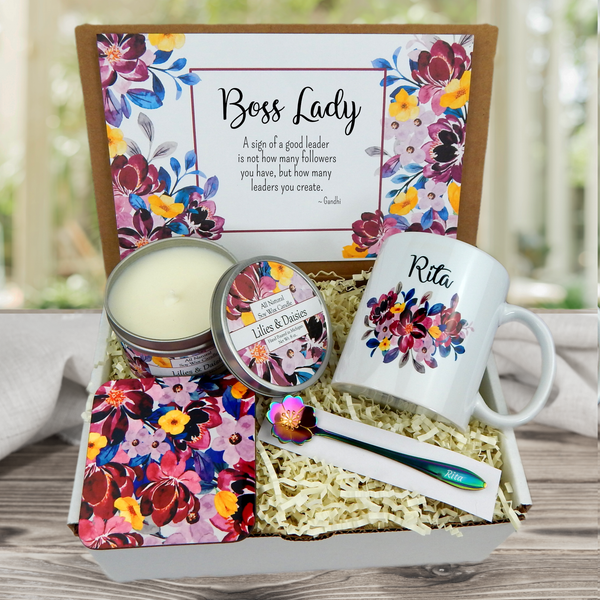 Boss Day Gift Basket, Bosses Day Gift For Women, Self Care Package, Bo –  Plant Box Co