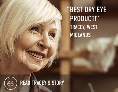 Photo of Tracey saying - best dry eye product