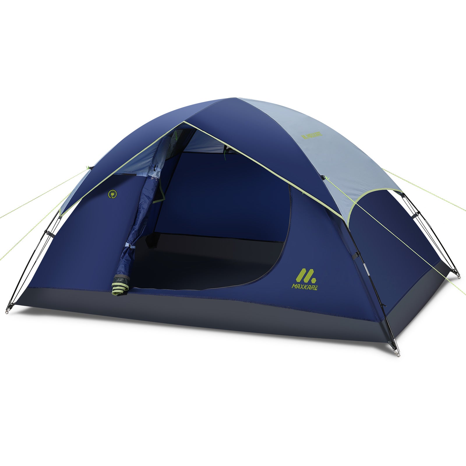 Dome Tent 2 Person Camp Tent with Porch, Rainfly, Easy Set Up for Camp ...