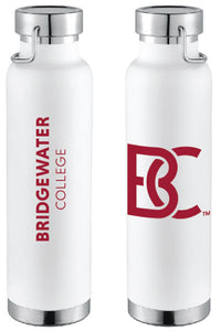 RFSJ Bridgewater College White Copper Vacuumed Insulated Bottle