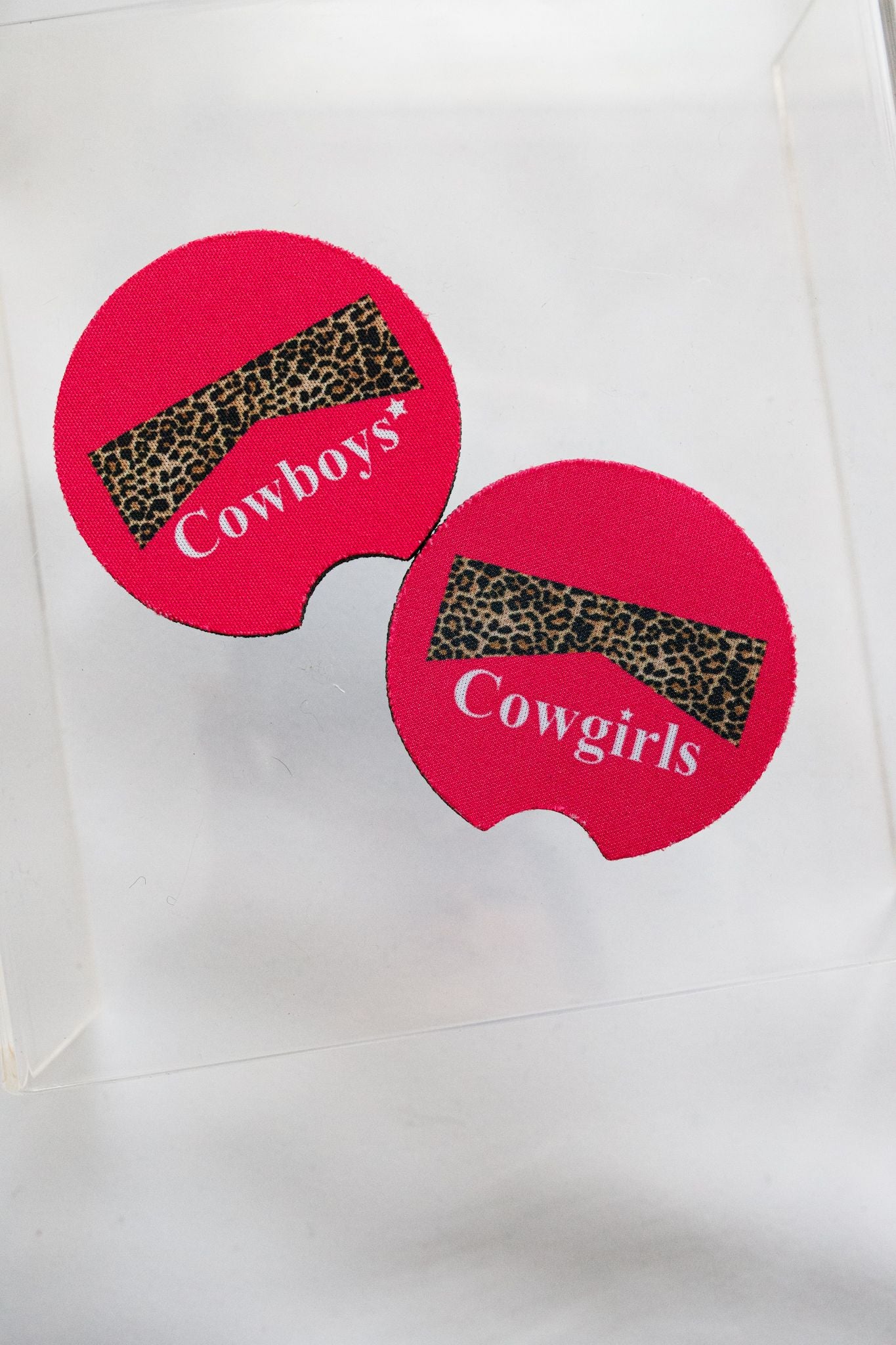 Cow Print Car Coaster - Femfetti