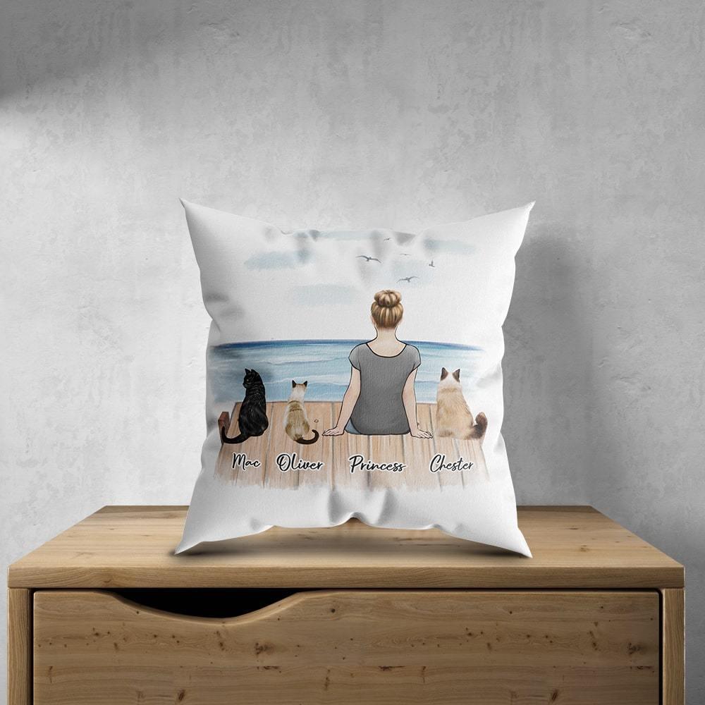 The Dock Personalized Pet & Owner Pillow - Alpha Paw product image