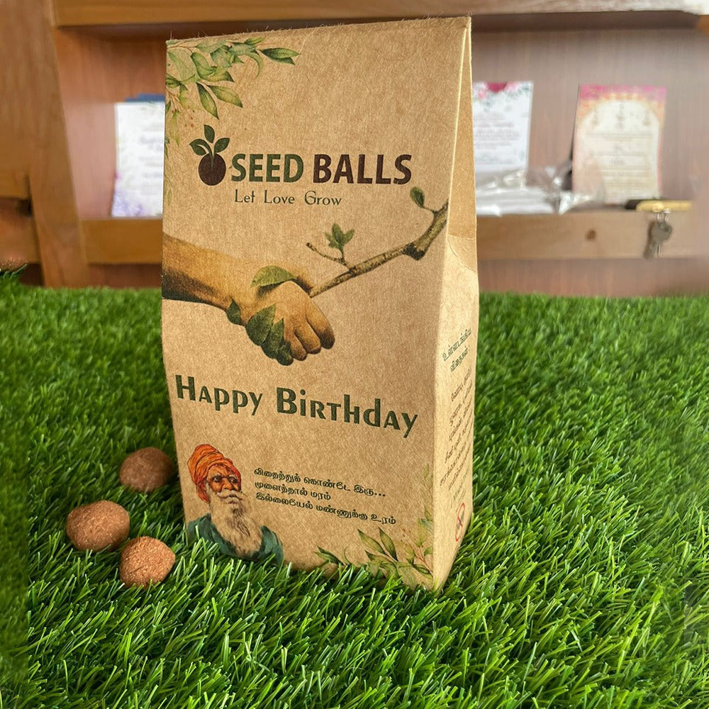 Birthday Seed Balls, Pack of 50 Mixed Tree Seed Balls