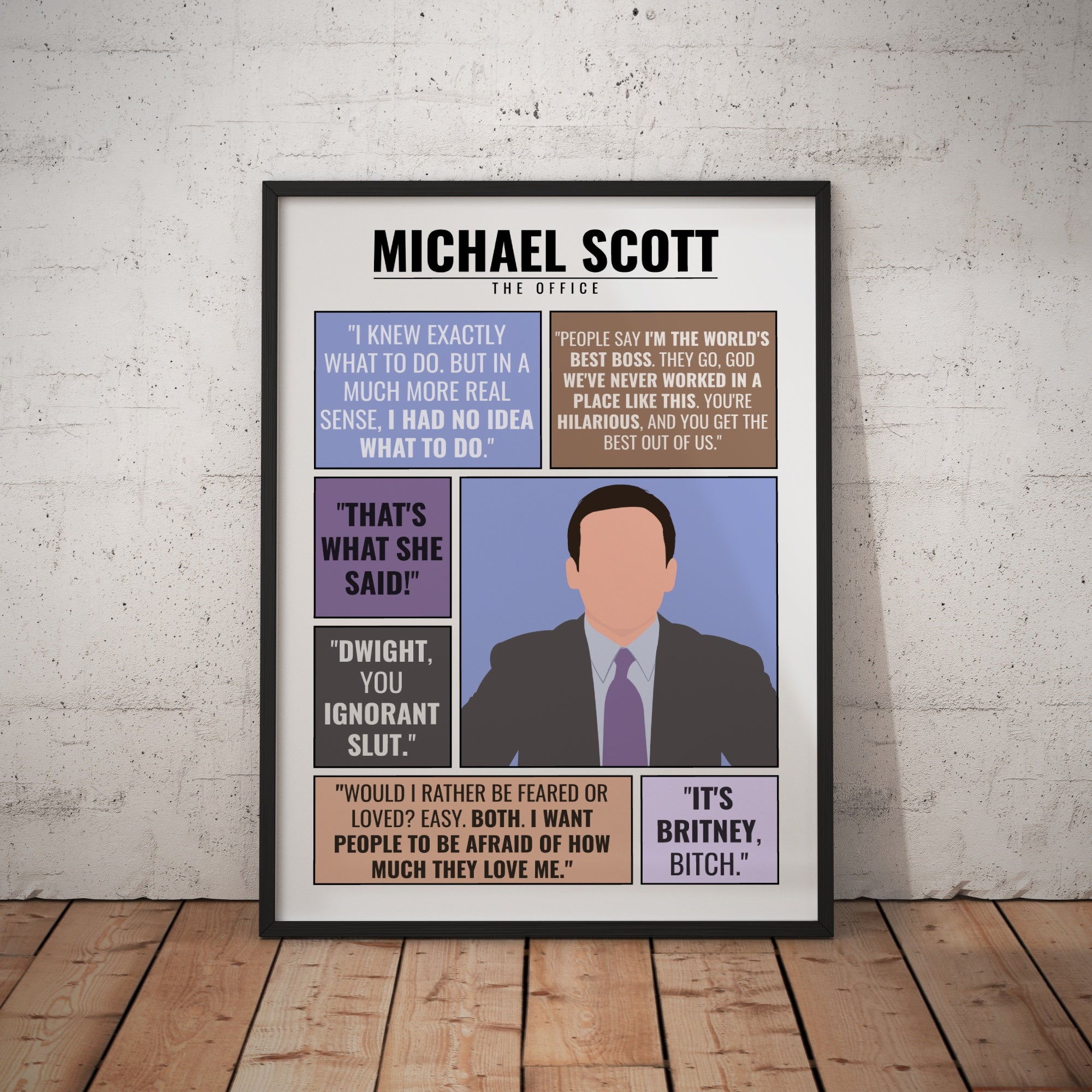Michael Scott Best Quotes Print | The Office – Pins N Prints