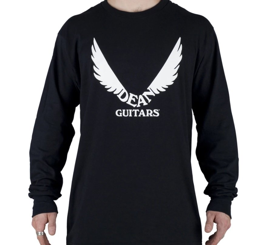 Dean Guitars T-Shirt Long Sleeve Wings - Black – Sweetheart Deals