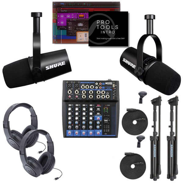 MV7 Kit and Wireless Headphone Bundle - MV7 Podcast Kit and