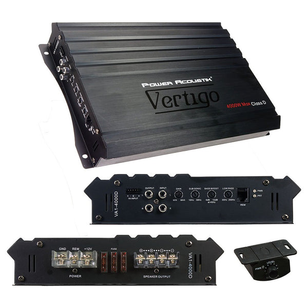 Power Acoustik Vertigo Series Monoblock Amplifier 1600W Max VA1