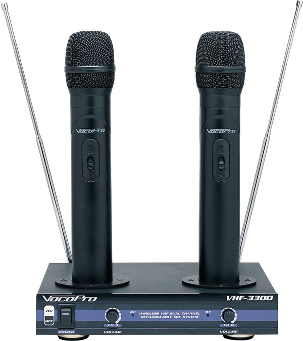 VocoPro Professional Quad VHF Wireless Microphones System - VHF