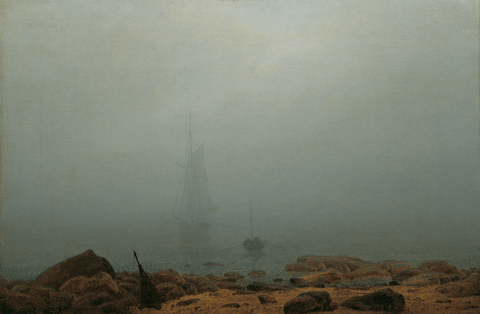 Meeresstrand im Nebel, um 1807, Öl auf Leinwand, 34,2x50,2, Österreichische Galerie Belvedere Wien