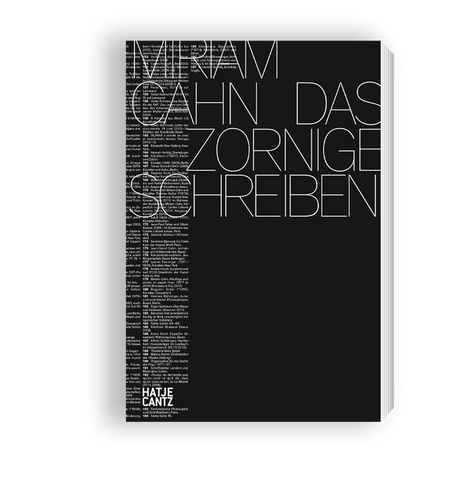 Miriam Cahn. Das Zornige Schreiben | Hatje Cantz Verlag
