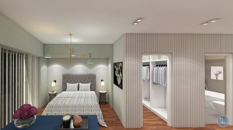 Master Bedroom with walk-in closet and ensuite bathroom